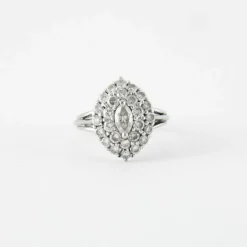 Bague en Or blanc & diamants