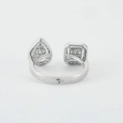 Bague en or blanc & diamants