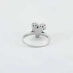 Bague en or blanc & diamants