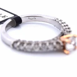 BAGUE EN OR BLANC 18 KT
