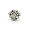 Bague en or blanc avec diamants
