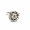 Bague en or blanc avec diamants