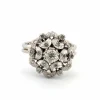 Bague en or blanc avec diamants