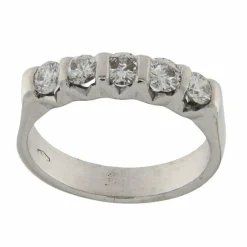 Bague en or blanc avec diamants de 0,92 ct