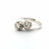 Bague en or blanc avec diamants