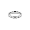 Bague en or blanc avec diamants