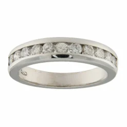 Bague en or blanc avec diamants de 0,99 ct
