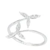 Bague en or blanc avec diamants