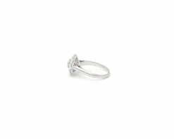 bague en or blanc avec diamants de 1,80 carat