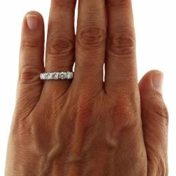 Bague en or blanc avec diamants de 0,92 ct