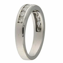 Bague en or blanc avec diamants de 0,99 ct