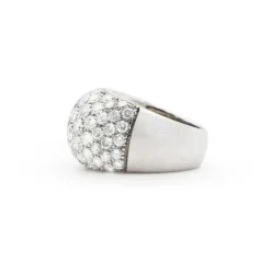 Bague en or blanc avec diamants de 2,80 carats