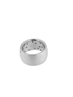 Bague en or blanc avec diamants, certifiée HRD