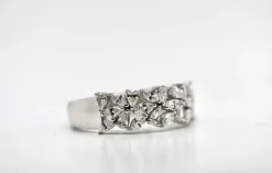 Bague en or blanc avec diamants de 1.010 carats