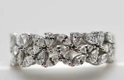 Bague en or blanc avec diamants de 1.010 carats