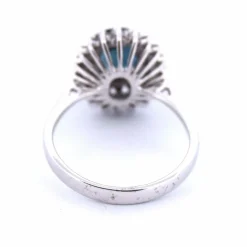 Bague en or blanc avec saphir australien