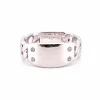 Bague en or blanc, diamants