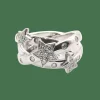 Bague en or blanc diamants