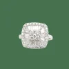 Bague en or blanc diamants