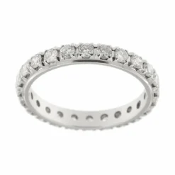 Bague en or blanc et diamants