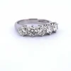 Bague en or blanc et diamant