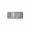 Bague en or blanc et diamants