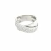 Bague en or blanc et diamants