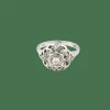 Bague en or blanc et diamant