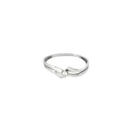 Bague en or blanc et diamant