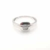 Bague en or blanc et diamants