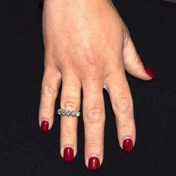 Bague en or blanc et diamant