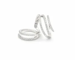 Bague en or blanc et diamants