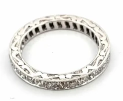 Bague en or blanc et diamants