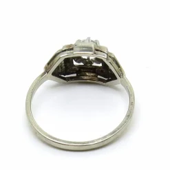 Bague en or blanc et diamant
