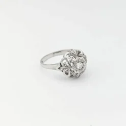 Bague en or blanc et diamant