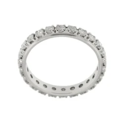 Bague en or blanc et diamants
