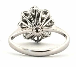 Bague en or blanc et diamants