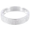 Bague en or blanc pavage diamants