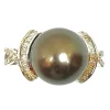 Bague en or blanc, perle de Tahiti et diamants