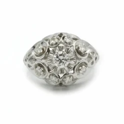 Bague en Or blanc, Platine & Diamants