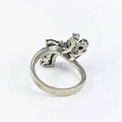 Bague en Or blanc, Rubis & Diamants