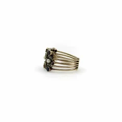 Bague en or, diamant, rubis, saphir, grenat, perle