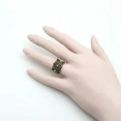 Bague en or, diamant, rubis, saphir, grenat, perle