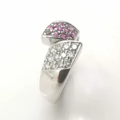 Bague en or diamants & saphirs