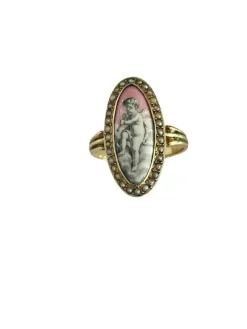Bague En Or d'époque Romantique