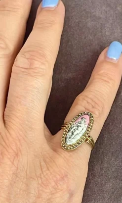 Bague En Or d'époque Romantique