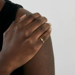 Bague en or et diamants de couleurs