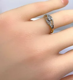 Bague en or et en diamants