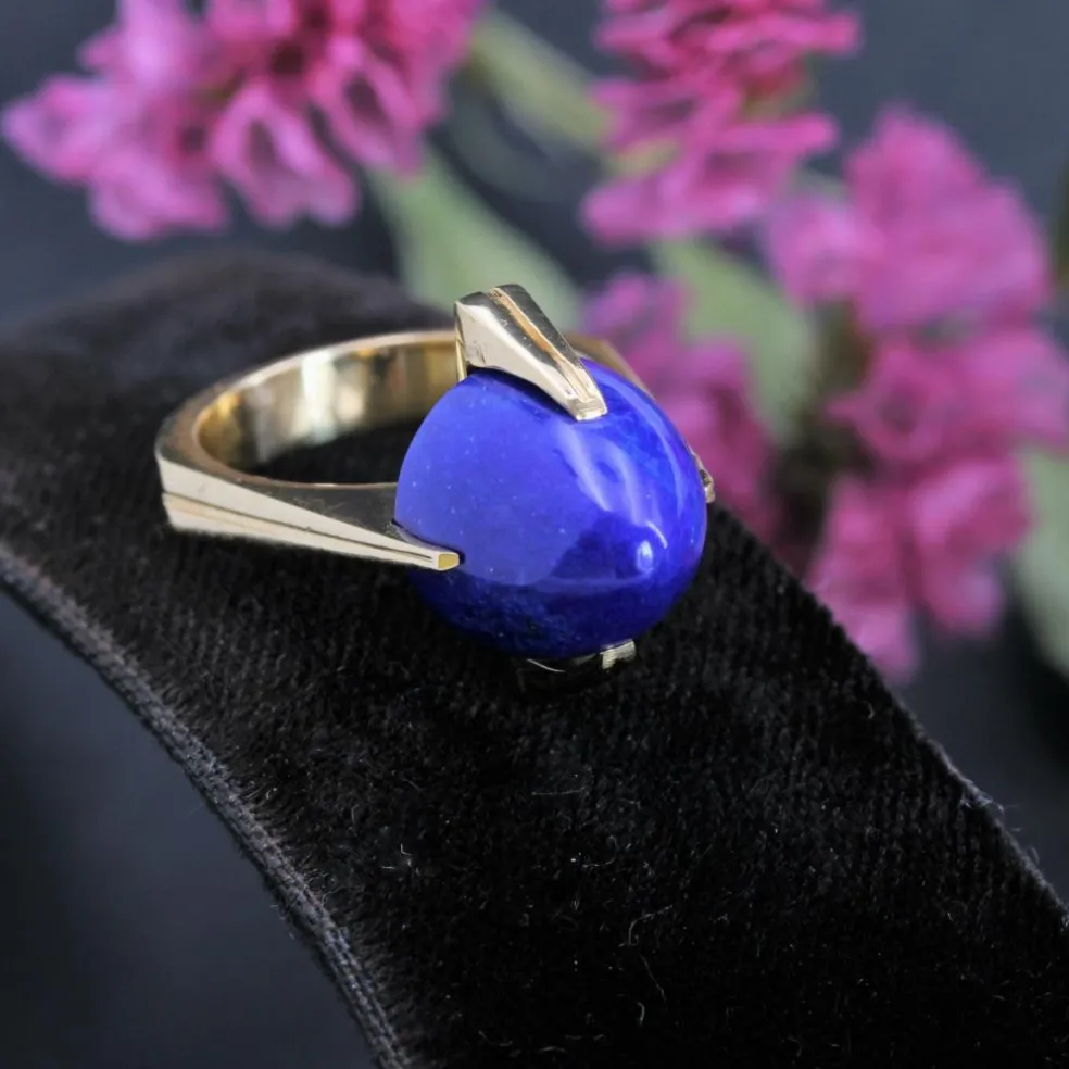 Bague en or et lapis lazuli vintage