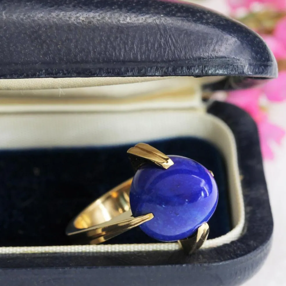 Bague en or et lapis lazuli vintage